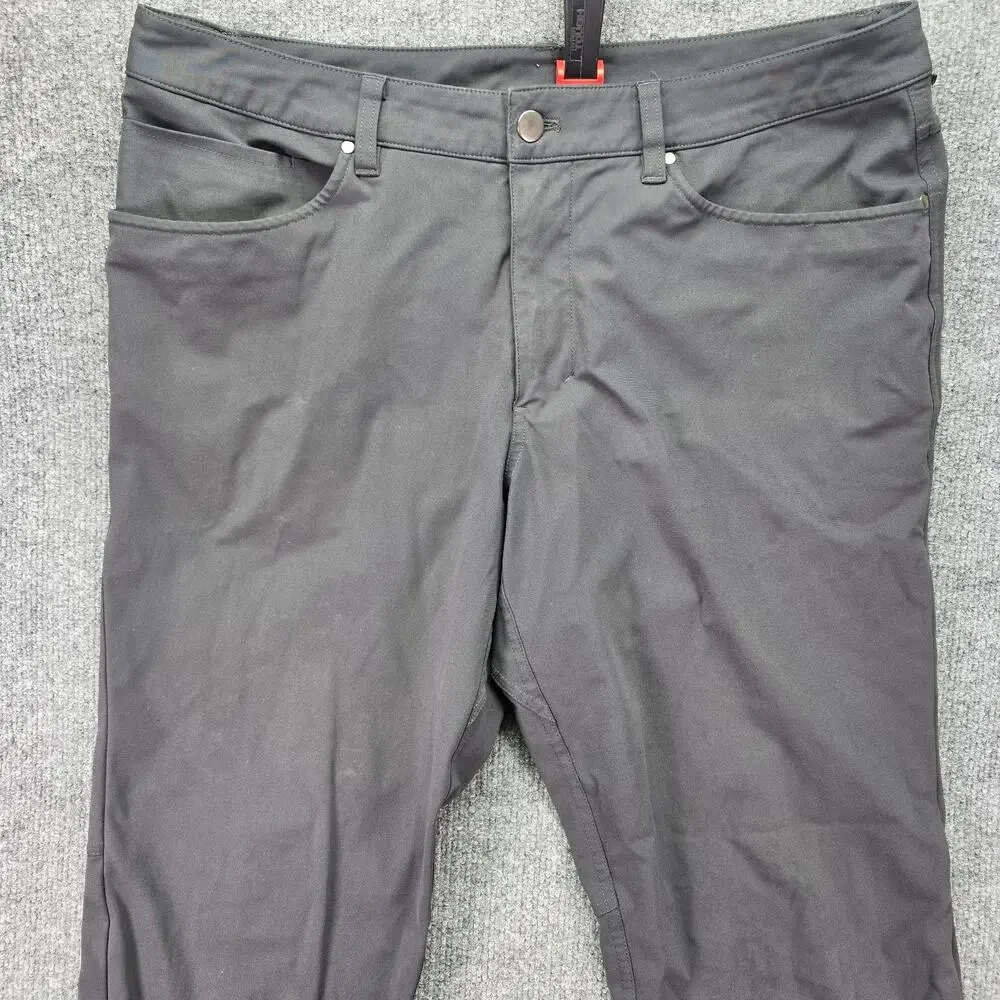 Lululemon ABC Classic Fit Pants Mens 34x31 Gray Warpstreme Performance Stretch